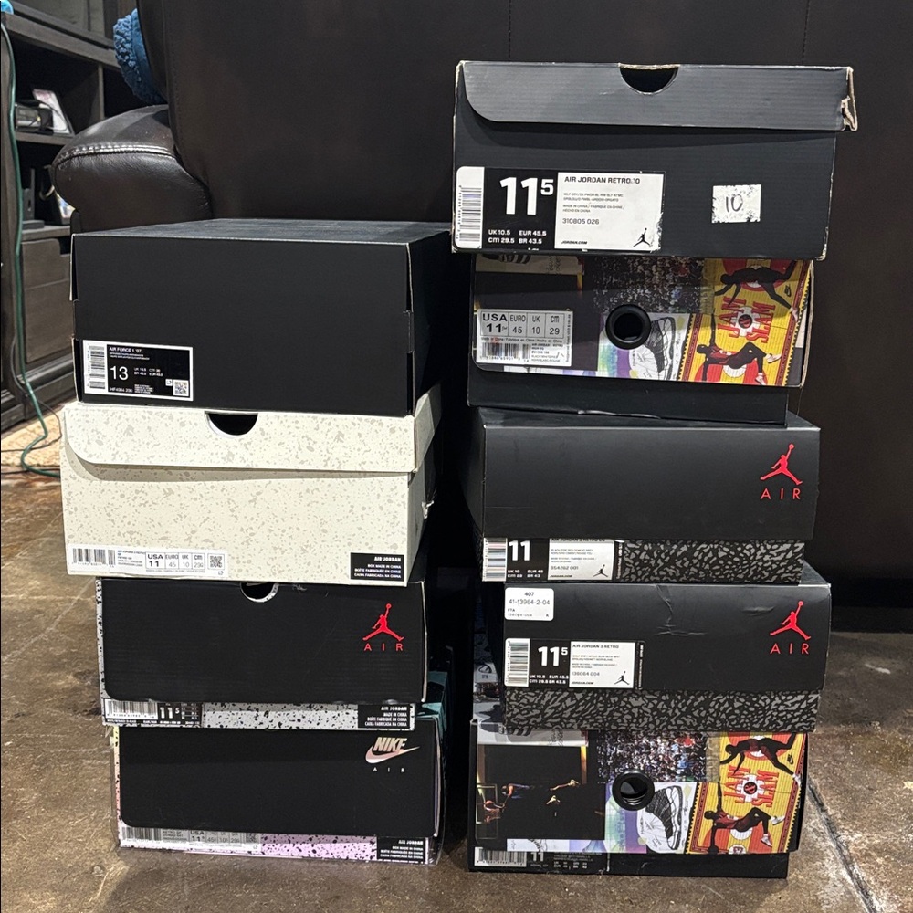 Air Jordan shoe boxes